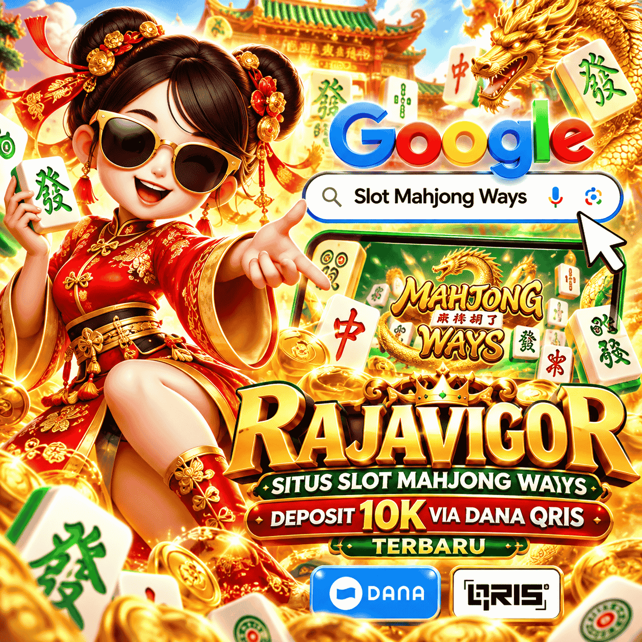 RAJAVIGOR | Situs Slot Mahjong Ways Deposit 10k Via Dana Qris Terbaru